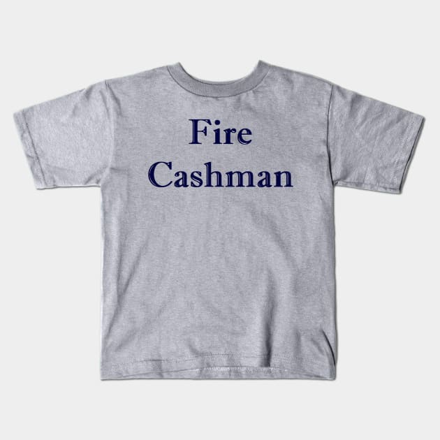 Fire Cashman Design Kids T-Shirt by Bleeding Yankee Blue